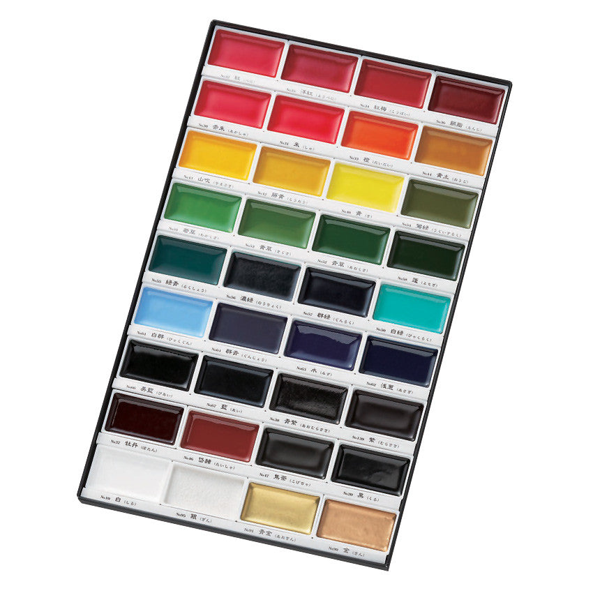 Kuretake Gansai Tambi Watercolour Paint Set of 36 by Kuretake at Cult Pens