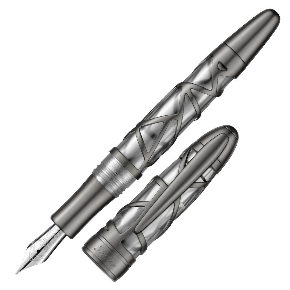 Laban Skeleton Fountain Pen Gunmetal by Laban at Cult Pens