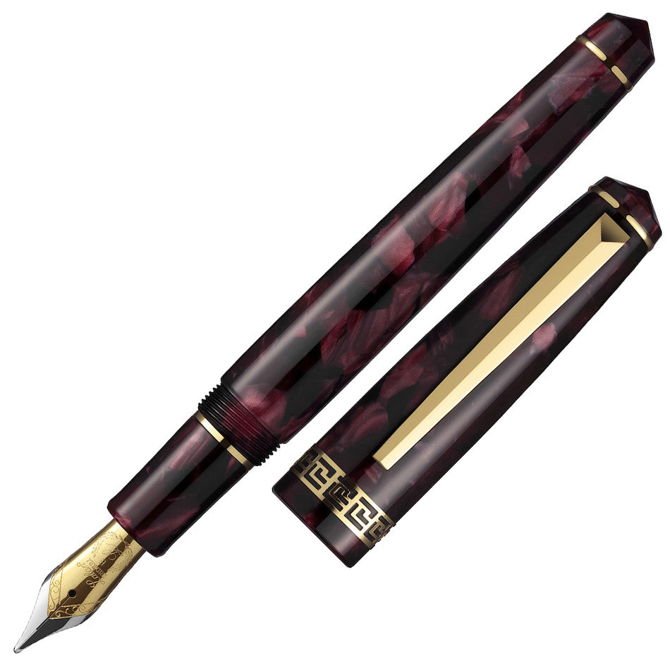 Laban Rosa Fountain Pen Burgundy Marble by Laban at Cult Pens