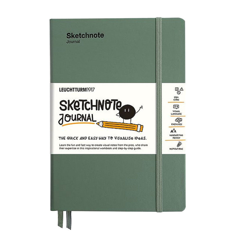 LEUCHTTURM1917 Sketchnote Journal Medium Olive by LEUCHTTURM1917 at Cult Pens
