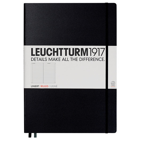 LEUCHTTURM1917 Hardcover Notebook Master Black by LEUCHTTURM1917 at Cult Pens