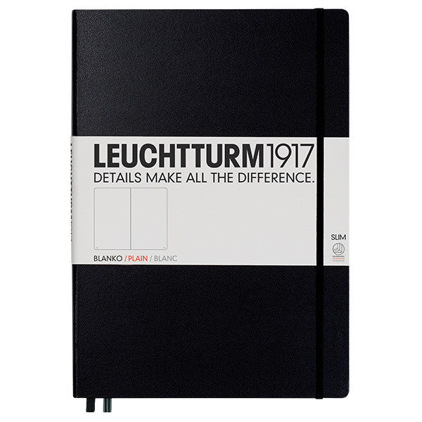 LEUCHTTURM1917 Hardcover Notebook Master Slim Black by LEUCHTTURM1917 at Cult Pens