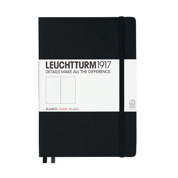LEUCHTTURM1917 Hardcover Notebook Medium Black by LEUCHTTURM1917 at Cult Pens