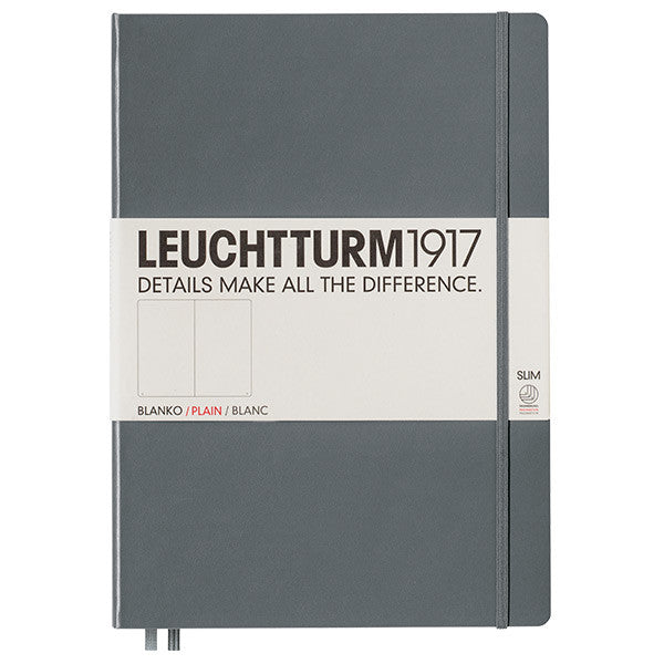 LEUCHTTURM1917 Hardcover Notebook Master Slim Anthracite by LEUCHTTURM1917 at Cult Pens