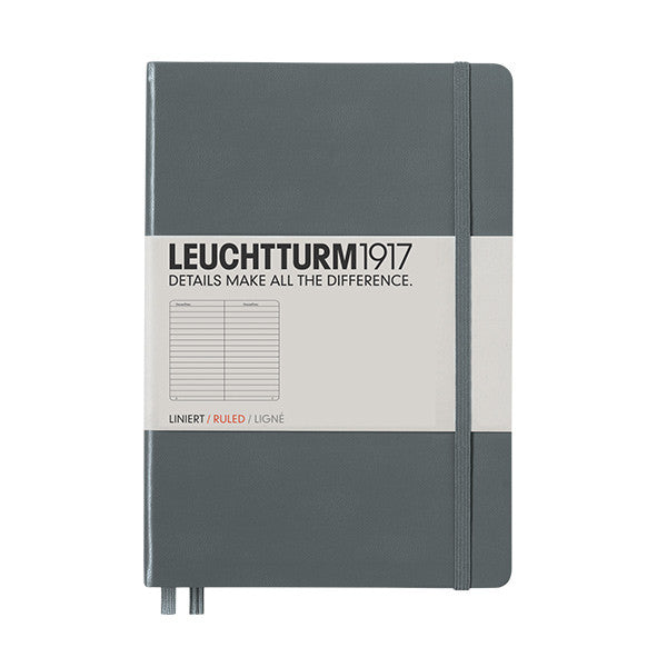 LEUCHTTURM1917 Hardcover Notebook Medium Anthracite by LEUCHTTURM1917 at Cult Pens