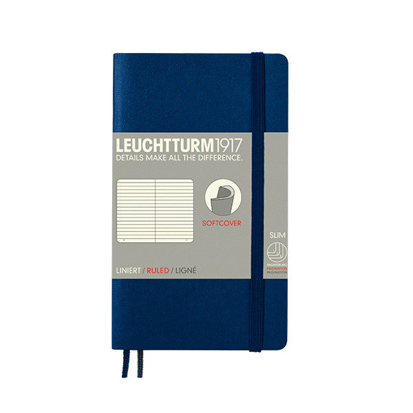 LEUCHTTURM1917 Softcover Notebook Pocket Navy by LEUCHTTURM1917 at Cult Pens