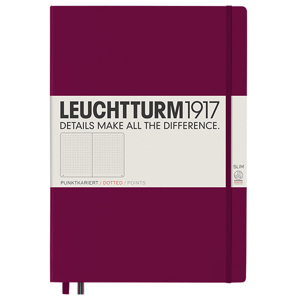 LEUCHTTURM1917 Hardcover Notebook Master Slim Port Red by LEUCHTTURM1917 at Cult Pens