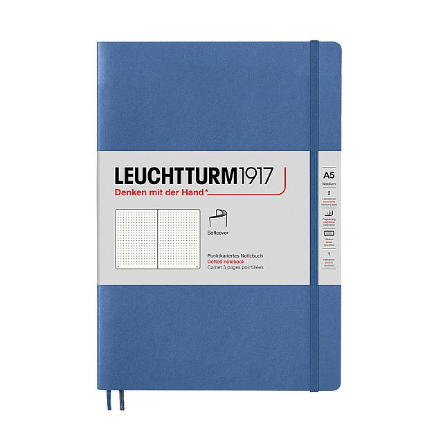 LEUCHTTURM1917 Softcover Notebook Medium Denim by LEUCHTTURM1917 at Cult Pens