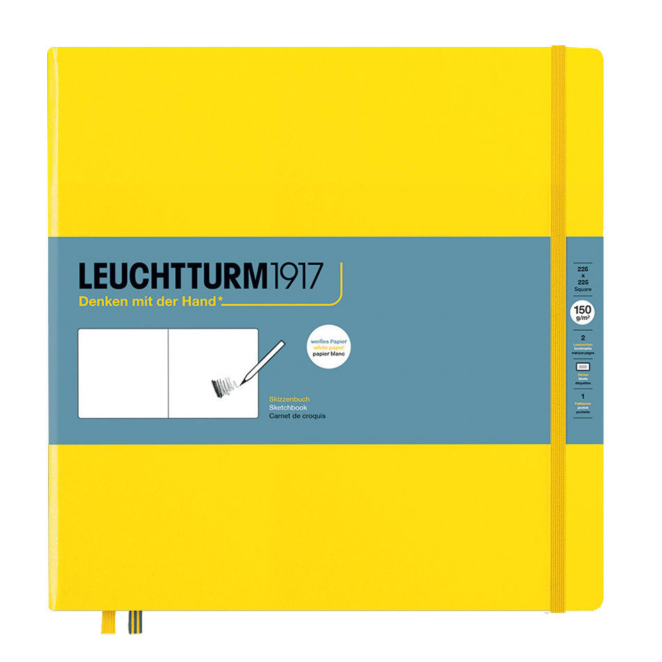 LEUCHTTURM1917 Sketchbook Square Lemon by LEUCHTTURM1917 at Cult Pens