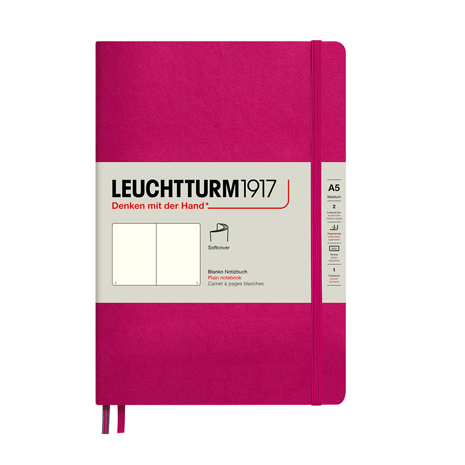 LEUCHTTURM1917 Softcover Notebook Medium Berry by LEUCHTTURM1917 at Cult Pens