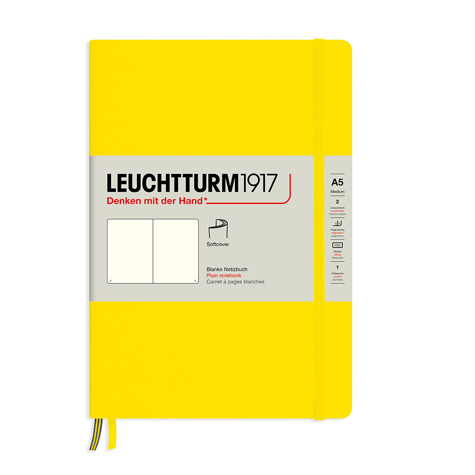 LEUCHTTURM1917 Softcover Notebook Medium Lemon by LEUCHTTURM1917 at Cult Pens