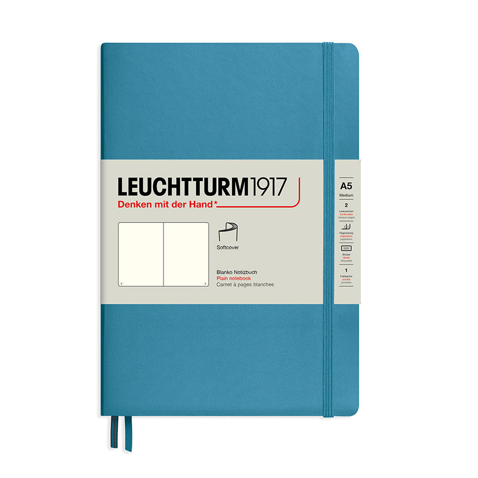 LEUCHTTURM1917 Softcover Notebook Medium Nordic Blue by LEUCHTTURM1917 at Cult Pens
