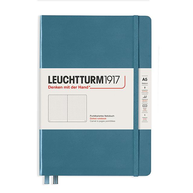LEUCHTTURM1917 Hardcover Notebook Medium Stone Blue by LEUCHTTURM1917 at Cult Pens