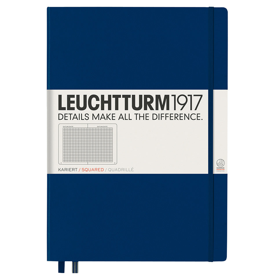 LEUCHTTURM1917 Hardcover Notebook Master Classic Navy by LEUCHTTURM1917 at Cult Pens