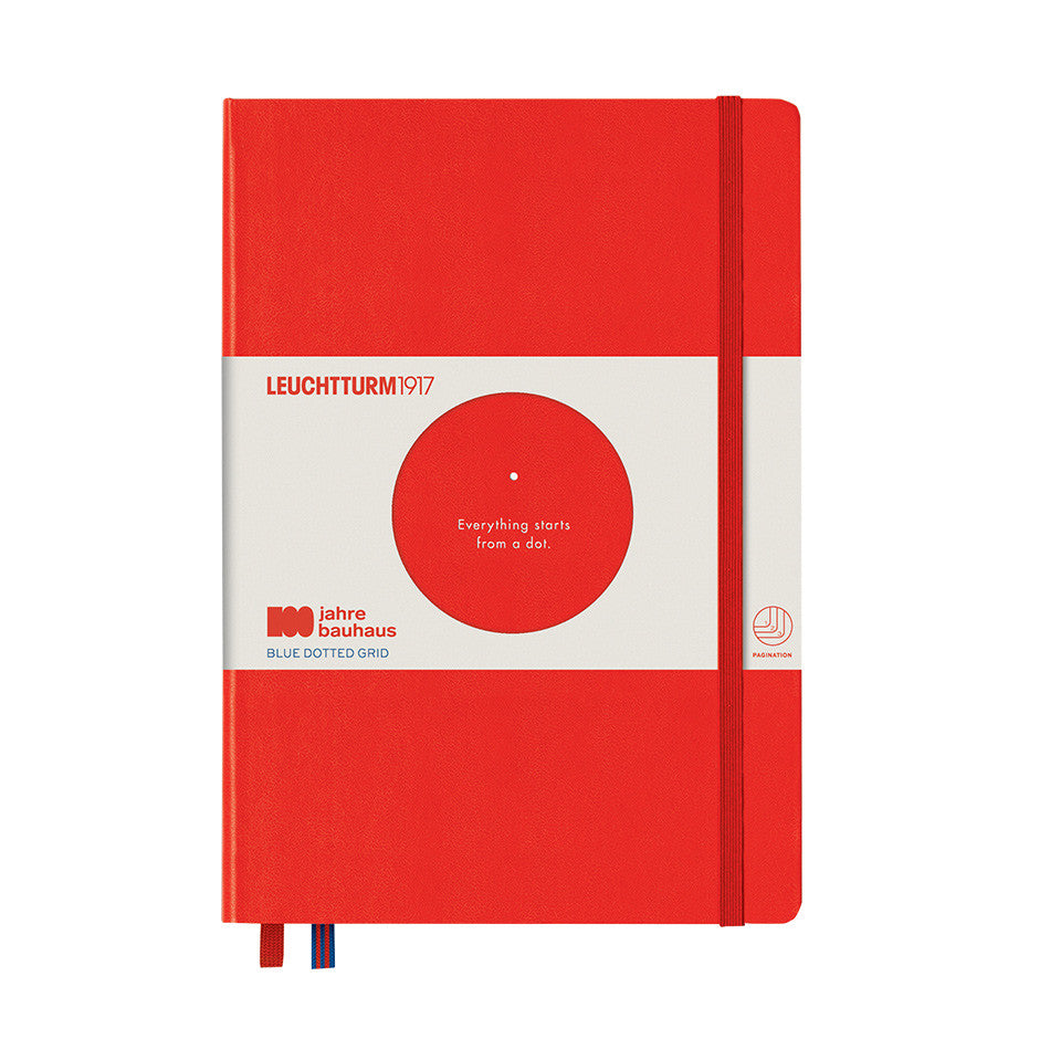 LEUCHTTURM1917 Bauhaus Edition Hardcover Notebook Medium Red Dotted by LEUCHTTURM1917 at Cult Pens