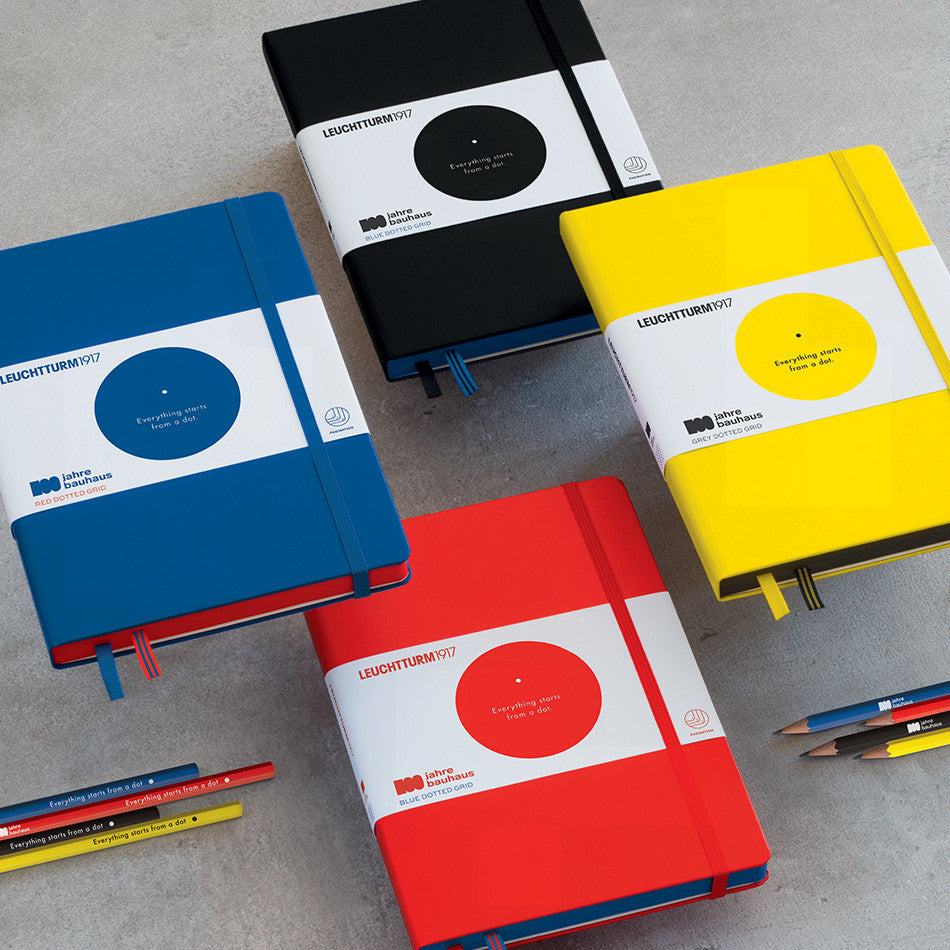 LEUCHTTURM1917 Bauhaus Edition Hardcover Notebook Medium Royal Blue Dotted by LEUCHTTURM1917 at Cult Pens