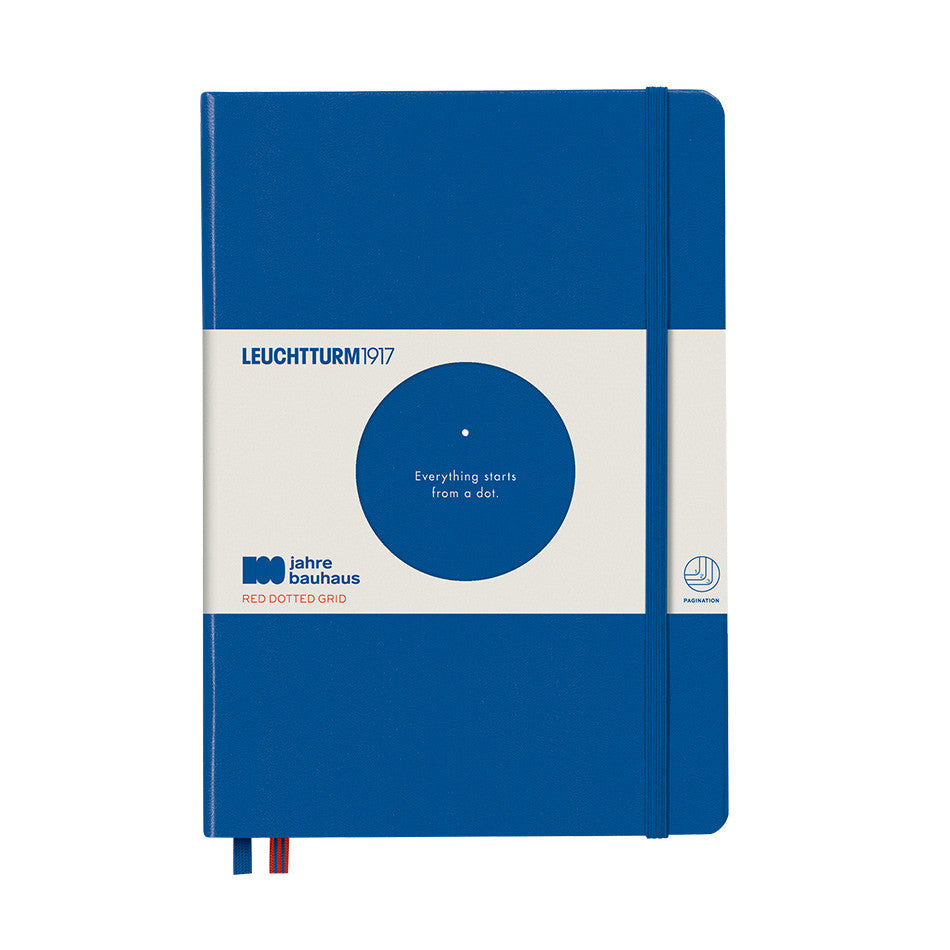 LEUCHTTURM1917 Bauhaus Edition Hardcover Notebook Medium Royal Blue Dotted by LEUCHTTURM1917 at Cult Pens