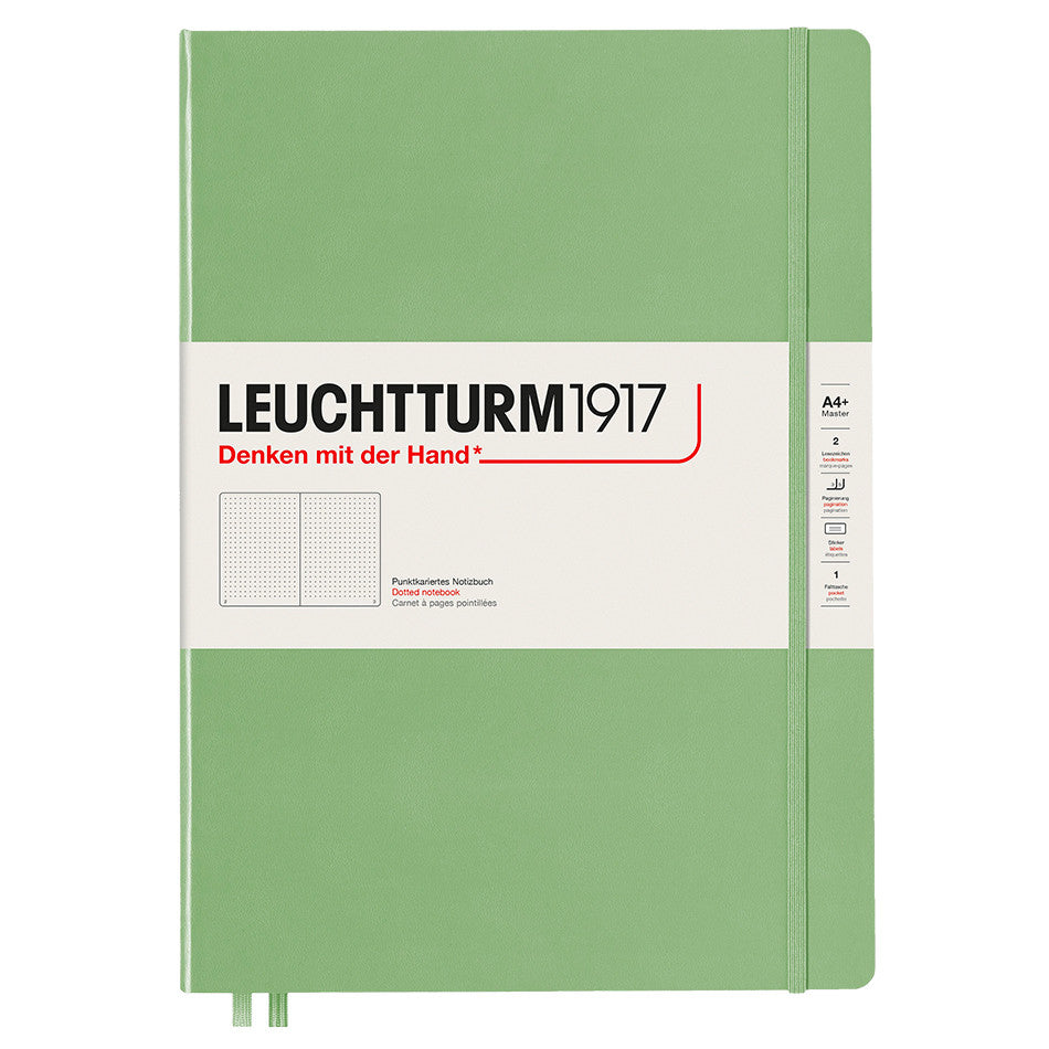 LEUCHTTURM1917 Hardcover Notebook Master Slim Sage by LEUCHTTURM1917 at Cult Pens