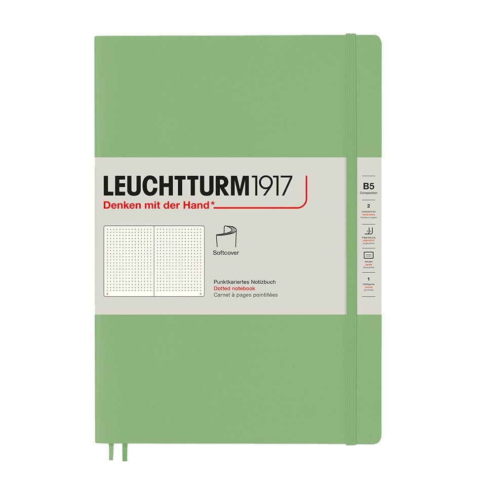 LEUCHTTURM1917 Softcover Notebook B5 Sage by LEUCHTTURM1917 at Cult Pens