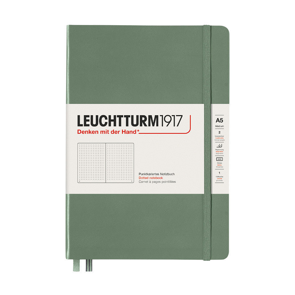 LEUCHTTURM1917 Hardcover Notebook Medium Olive by LEUCHTTURM1917 at Cult Pens