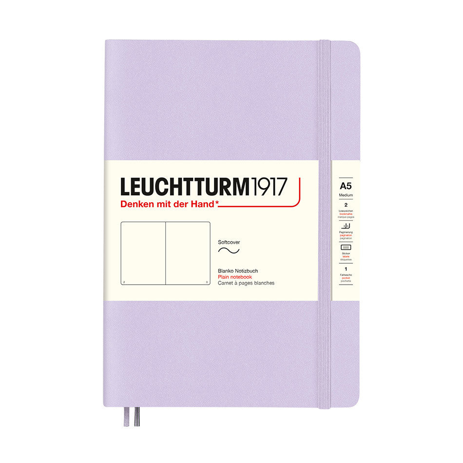 LEUCHTTURM1917 Softcover Notebook Medium Lilac by LEUCHTTURM1917 at Cult Pens
