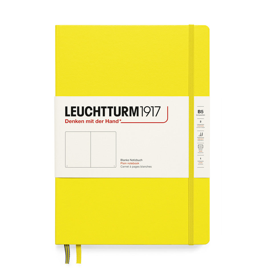 LEUCHTTURM1917 Hardcover Notebook B5 Lemon by LEUCHTTURM1917 at Cult Pens