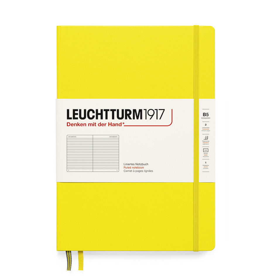 LEUCHTTURM1917 Hardcover Notebook B5 Lemon by LEUCHTTURM1917 at Cult Pens