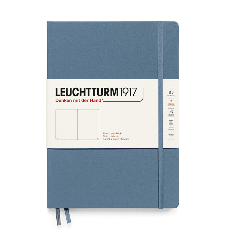 LEUCHTTURM1917 Hardcover Notebook B5 Stone Blue by LEUCHTTURM1917 at Cult Pens
