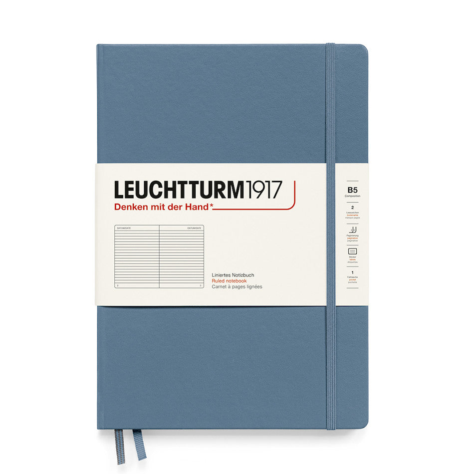 LEUCHTTURM1917 Hardcover Notebook B5 Stone Blue by LEUCHTTURM1917 at Cult Pens