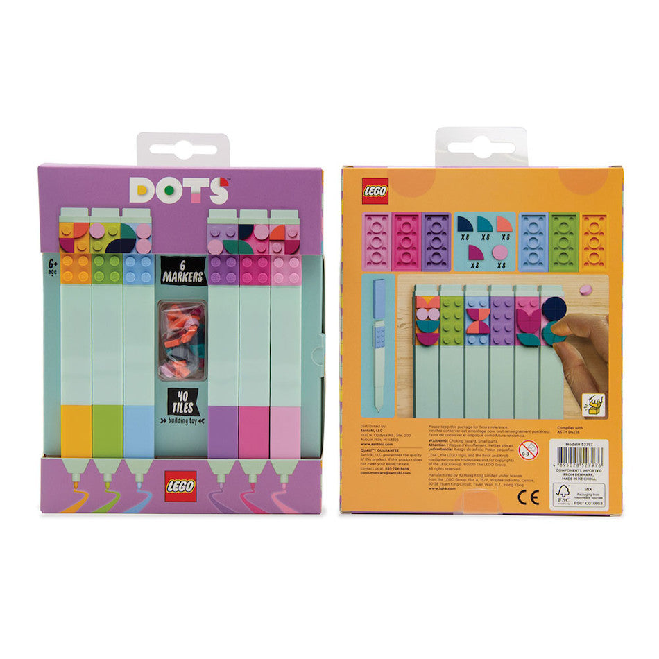 LEGO Dots Marker Set of 6 by LEGO at Cult Pens