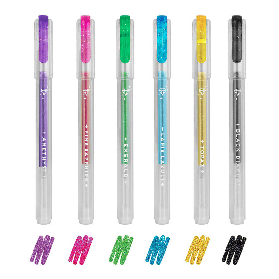 Legami Glitter Gel Pen Set of 6 Shine Like A Diamond by Legami at Cult Pens