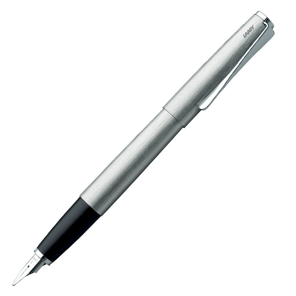 LAMY studio Fountain Pen Brushed Steel by LAMY at Cult Pens