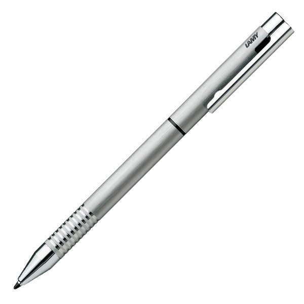 LAMY logo twin pen brushed steel by LAMY at Cult Pens