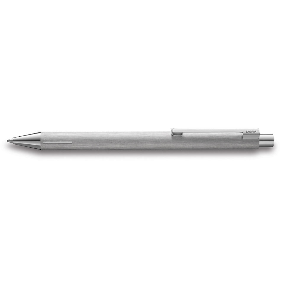 LAMY econ Brushed Steel Ballpoint Pen by LAMY at Cult Pens