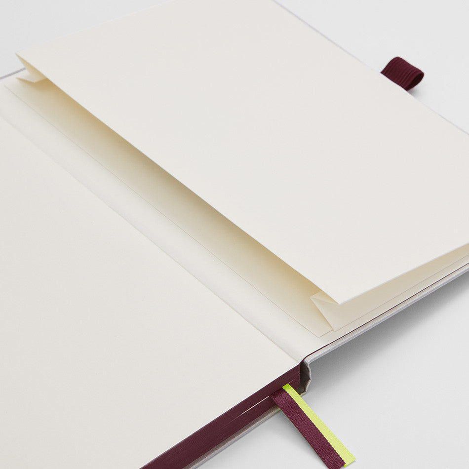 LAMY paper Notebook Hardcover A5 Black Purple Trim by LAMY at Cult Pens