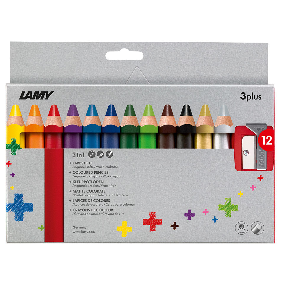 LAMY 3plus Coloured Pencil Box of 12 by LAMY at Cult Pens