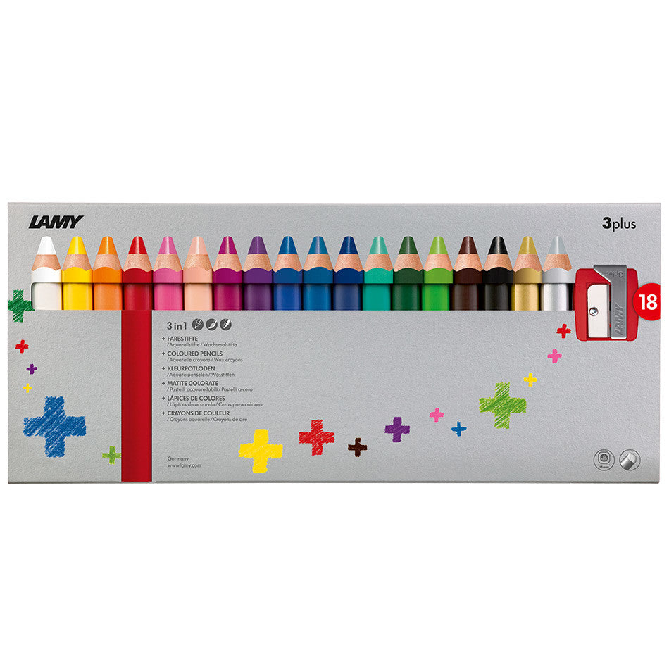 LAMY 3plus Coloured Pencil Box of 18 by LAMY at Cult Pens