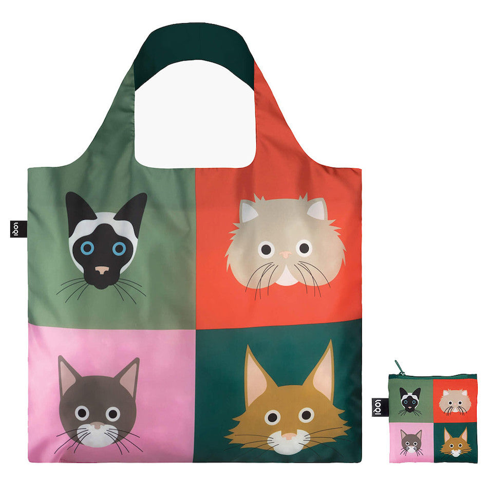 LOQI Stephen Cheetham Cats Recycled Tote Bag by LOQI at Cult Pens