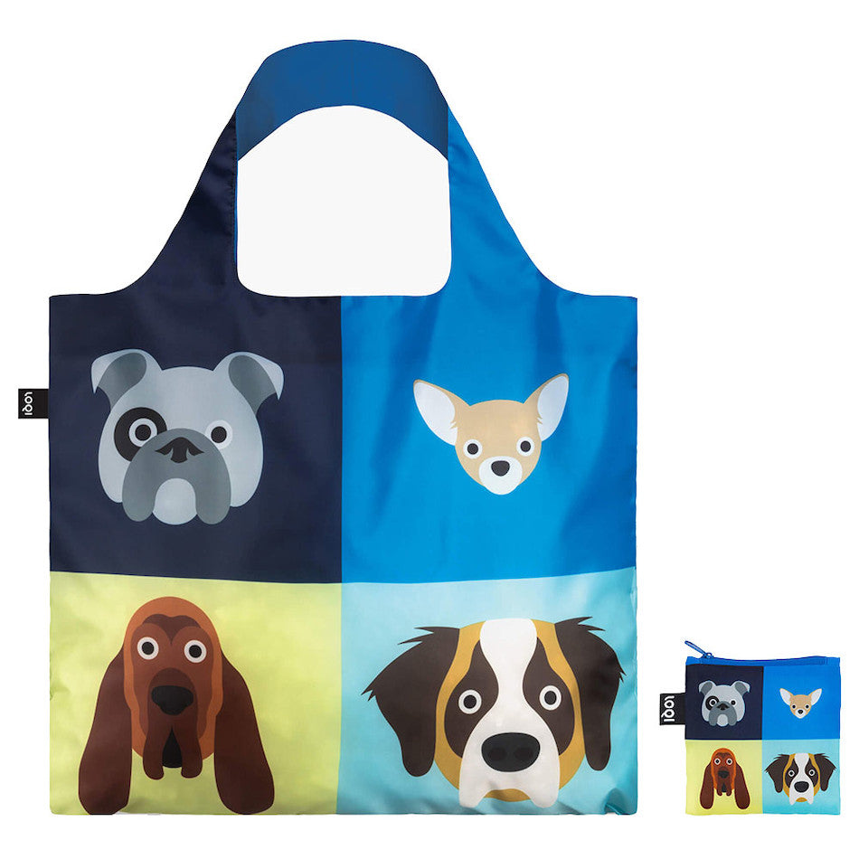 LOQI Stephen Cheetham Dogs Recycled Tote Bag by LOQI at Cult Pens