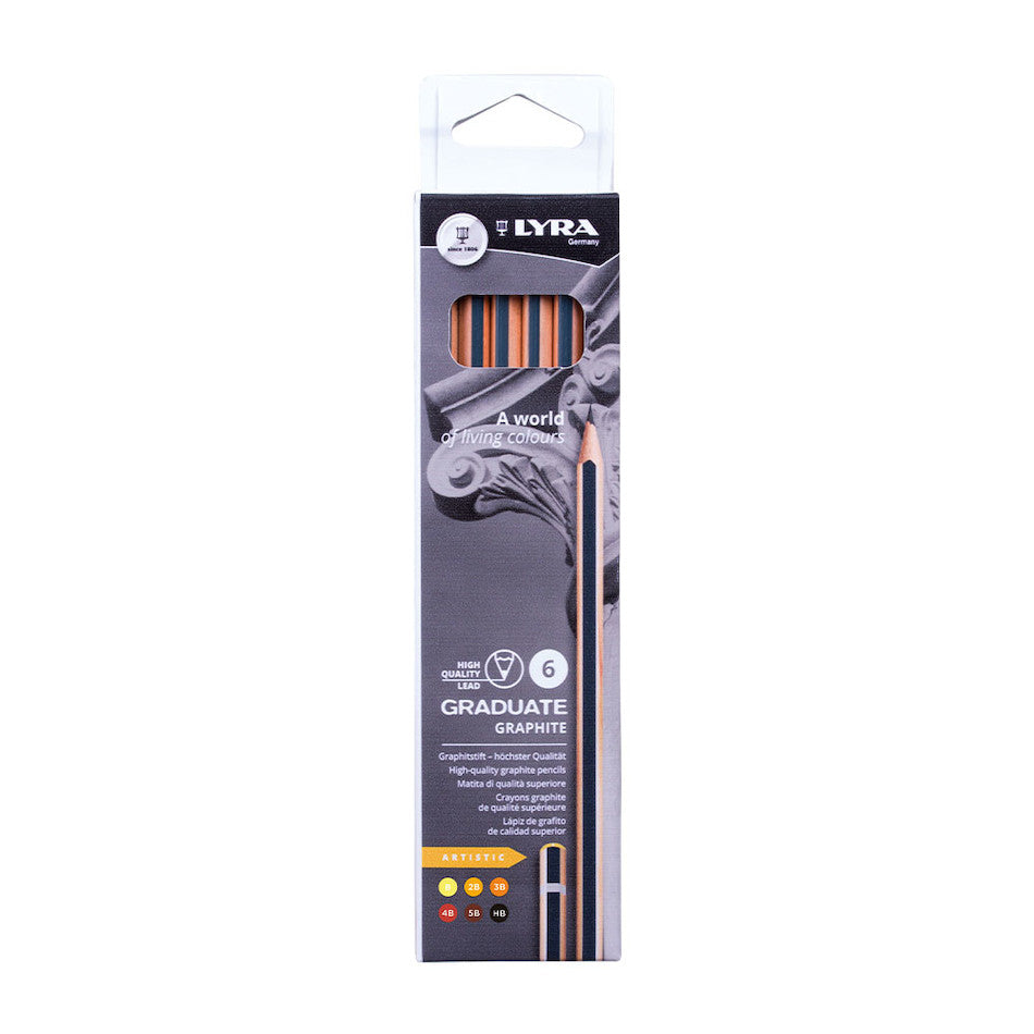 LYRA Graduate Graphite Artistic Drawing Set of 6 by LYRA at Cult Pens