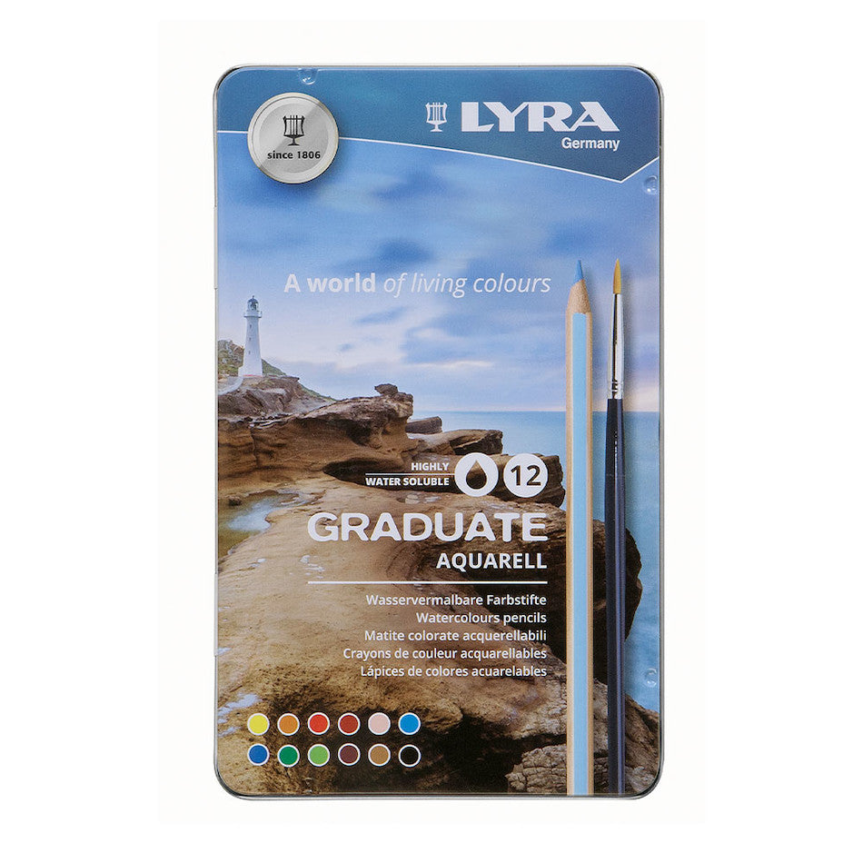 LYRA Graduate Aquarell Pencils Set of 12 by LYRA at Cult Pens