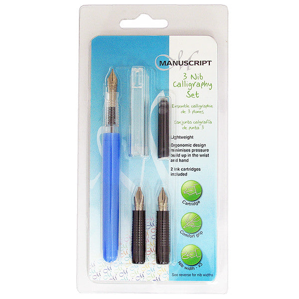 Manuscript Creative Calligraphy 3 Nib Set by Manuscript at Cult Pens