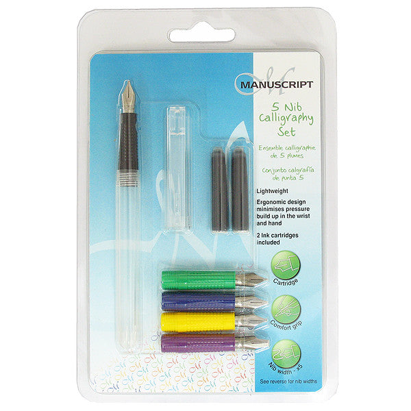 Manuscript Creative Calligraphy 5 Nib Set by Manuscript at Cult Pens