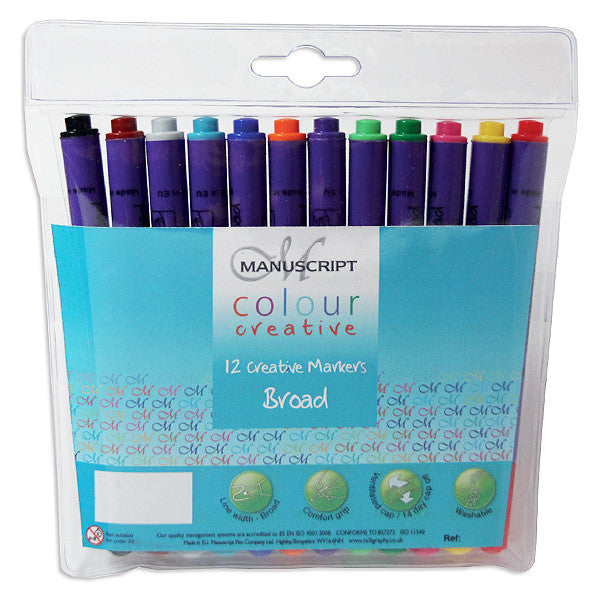 Manuscript Colour Creative Markers Wallet of 12