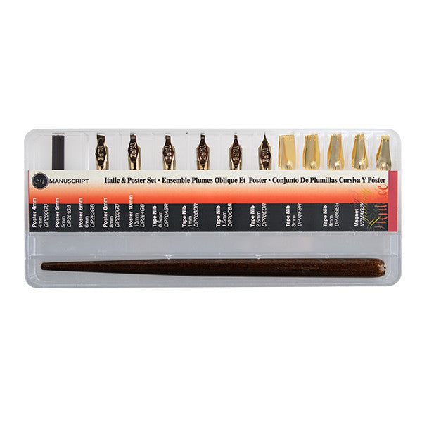 Manuscript Dip Pen Italic & Poster Set by Manuscript at Cult Pens