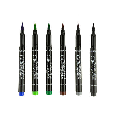 Manuscript Callicreative Aqua Brush Markers Set of 12 by Manuscript at Cult Pens