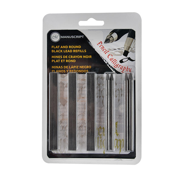 Manuscript Callicreative Black Lead Set Flat & Round by Manuscript at Cult Pens