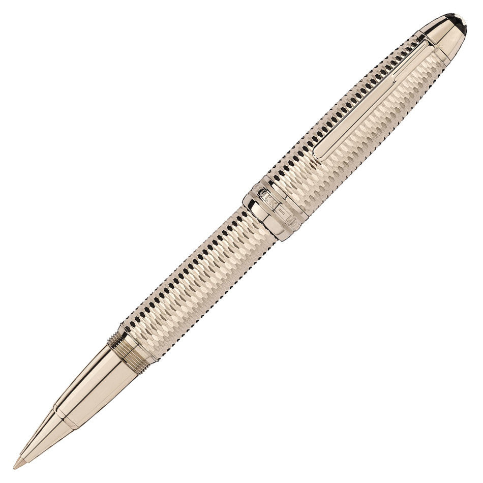 Montblanc Meisterstuck Solitaire LeGrand Rollerball Pen Geometry Champagne Gold by Montblanc at Cult Pens