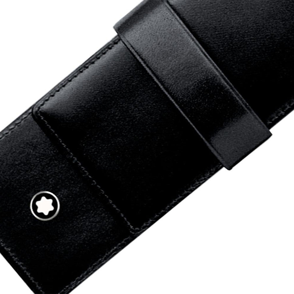 Montblanc Meisterstuck 2 Pen Pouch Black by Montblanc at Cult Pens