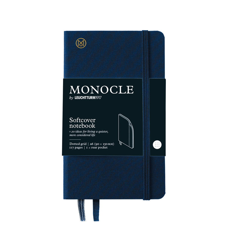 Monocle by Leuchtturm1917 Hardcover Notebook A6 Navy by Monocle by Leuchtturm1917 at Cult Pens